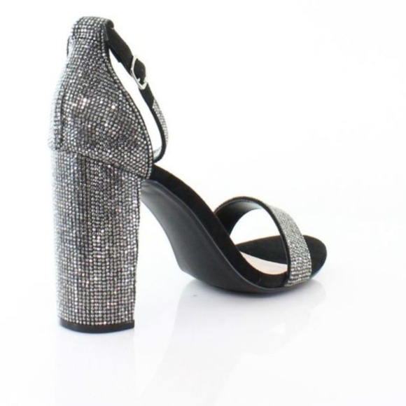 Steve Madden Carrson Crystal Rhinestone Block Heel Sandals 7 - Picture 13 of 14